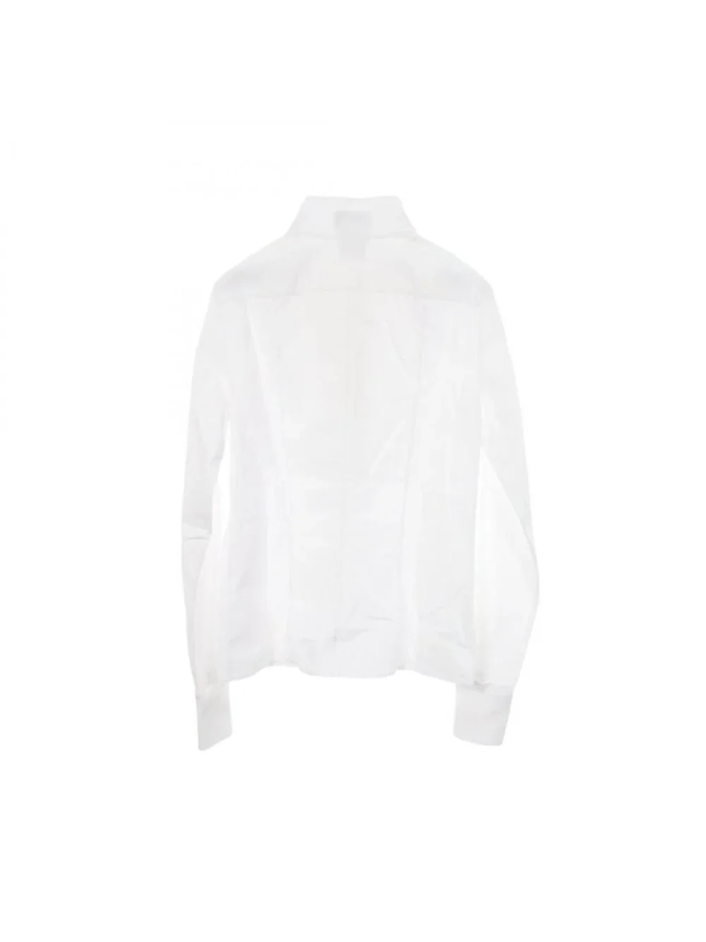 Chanel Frill Blouse Cotton Shirt